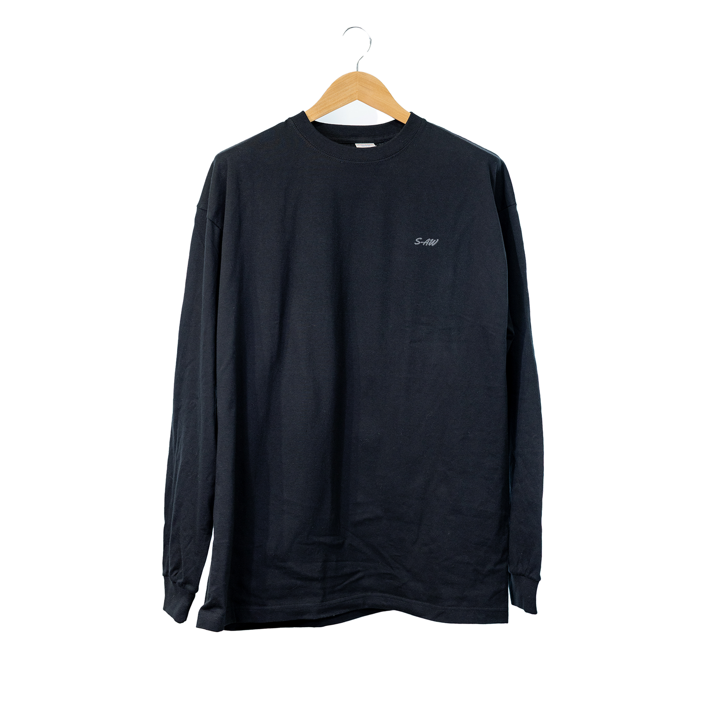 ロングTシャツ ブラック 6.2oz