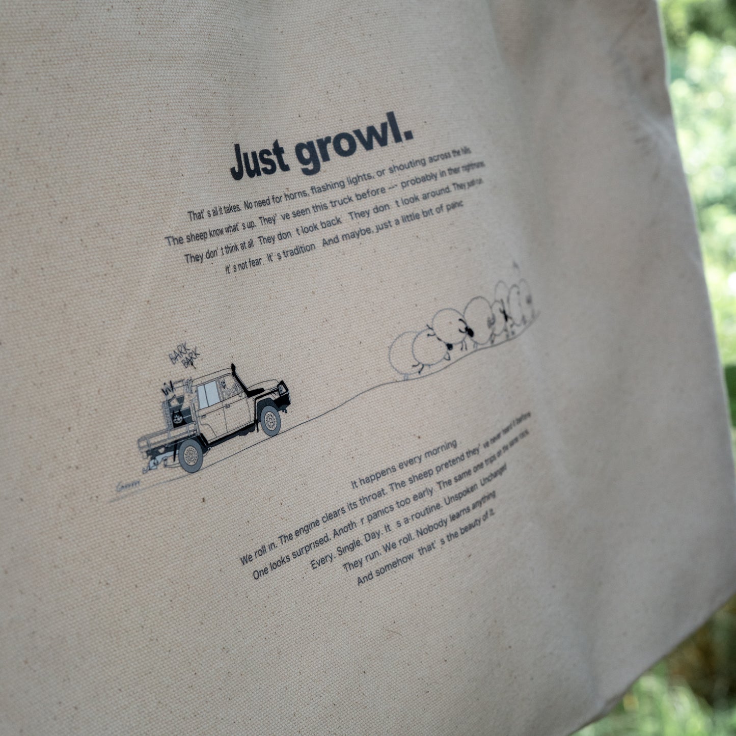 ジップキャンバストートバッグ 25L