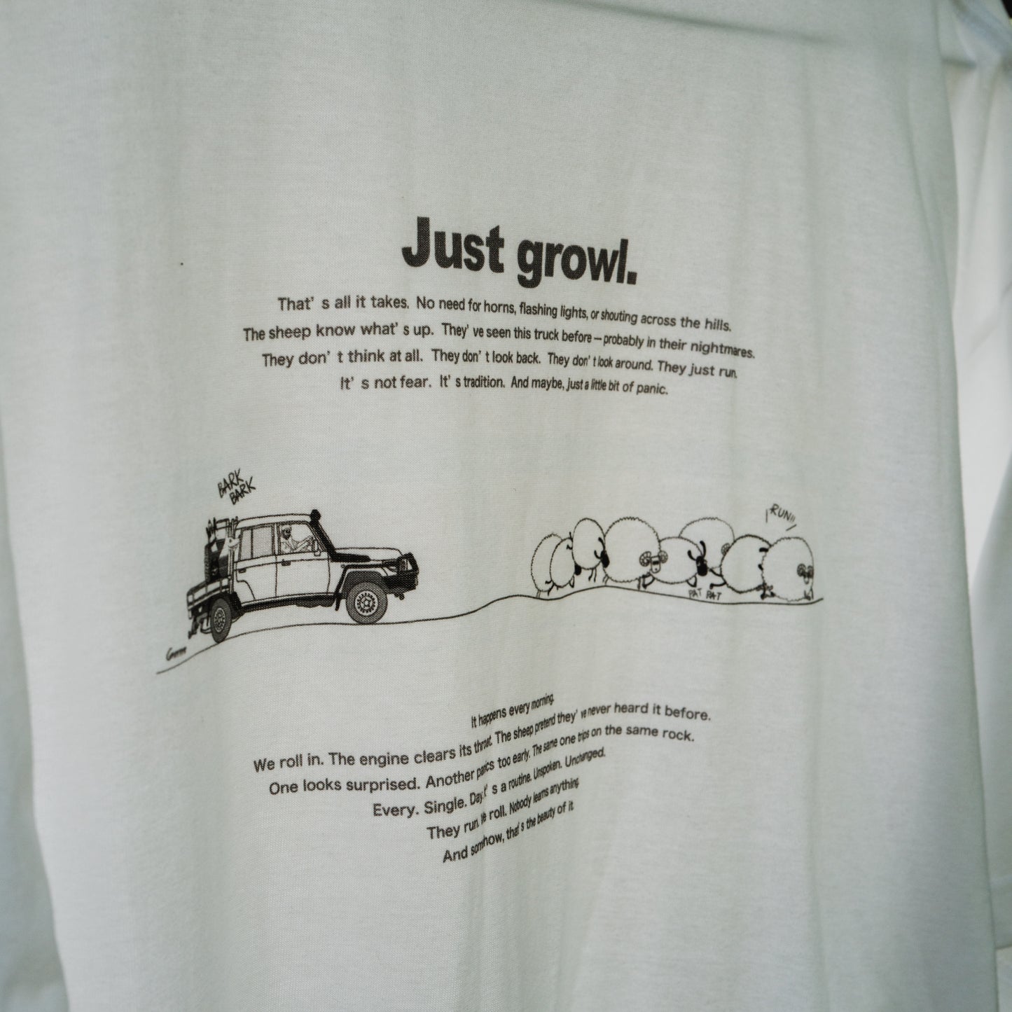 バックプリントTシャツ 6.2oz ホワイト