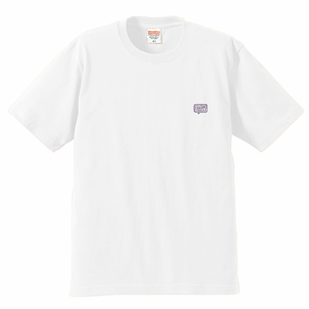 バックプリントTシャツ 6.2oz ホワイト