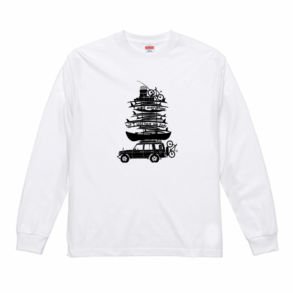 ロングTシャツ ホワイト 6.2oz