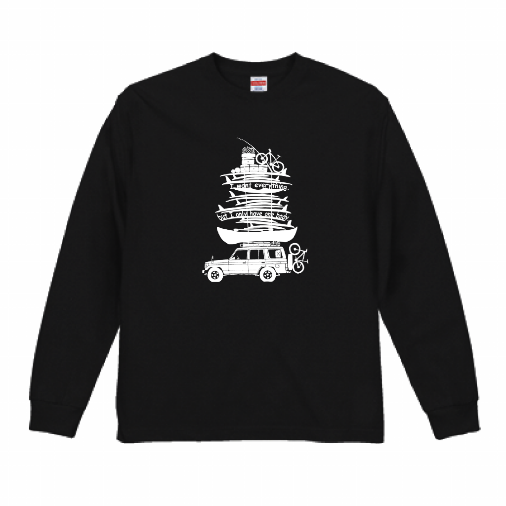 ロングTシャツ 6.2oz ブラック