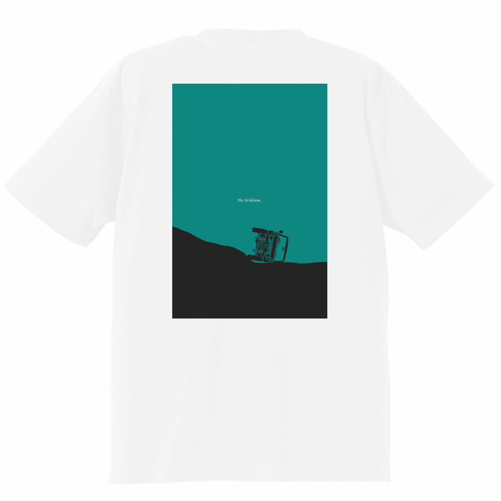 半袖Tシャツ ホワイト 6.2oz バックプリント