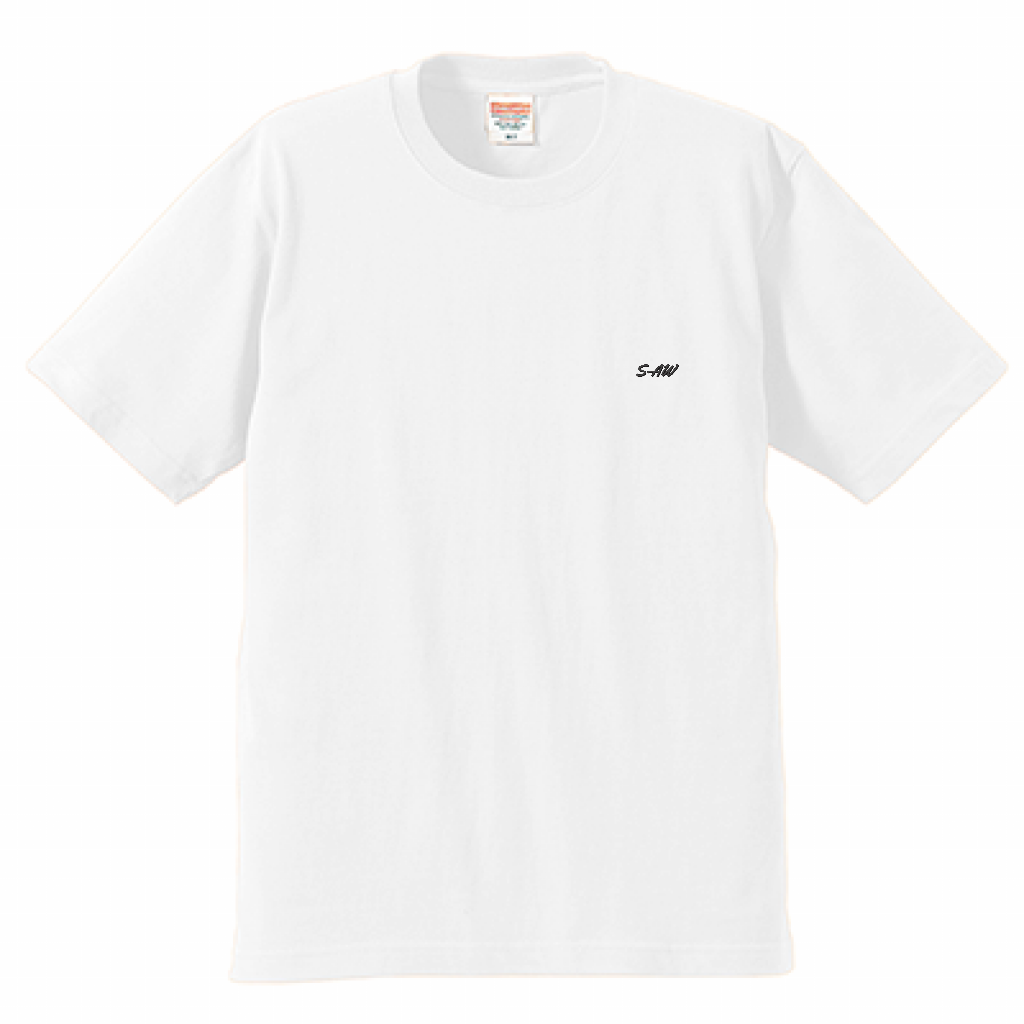 半袖Tシャツ ホワイト 6.2oz バックプリント