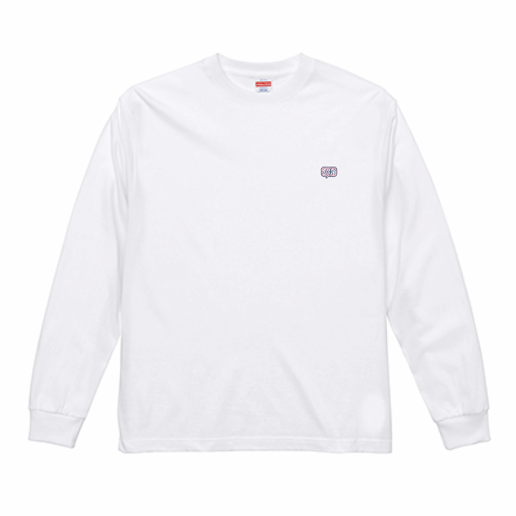 バックプリント ロングTシャツ 6.2oz ホワイト