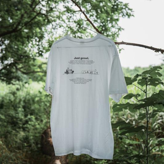 バックプリントTシャツ 6.2oz ホワイト