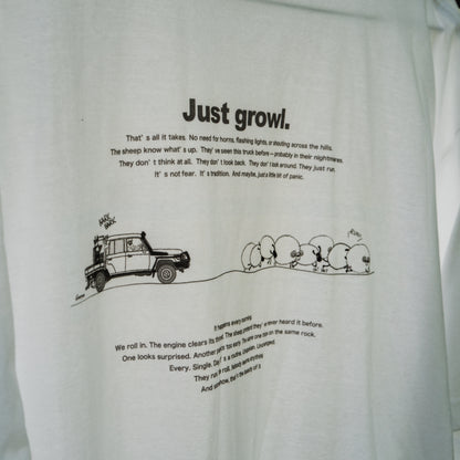 バックプリントTシャツ 6.2oz ホワイト