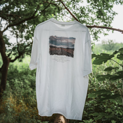 バックプリントTシャツ 6.2oz ホワイト