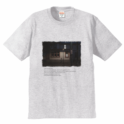 プリントTシャツ 6.2oz グレー